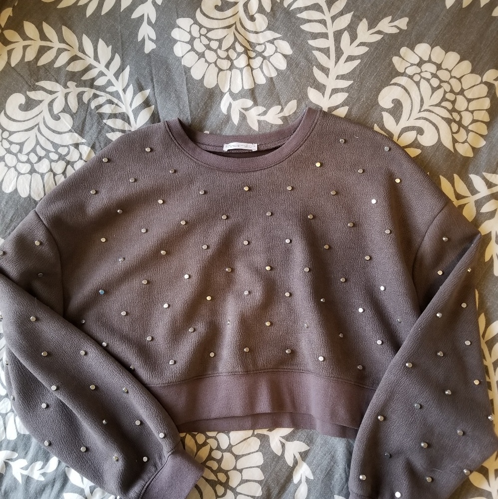 Zara cropped sweatshirt